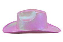 Load image into Gallery viewer, Holographic Space Cowboy Hat (Light Pink)