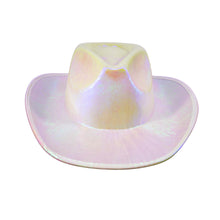 Load image into Gallery viewer, Holographic Space Cowboy Hat (Opal White)
