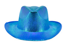 Load image into Gallery viewer, Holographic Space Cowboy Hat (Turquoise)