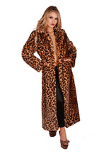 Load image into Gallery viewer, Faux Fur Leopard Long Coat
