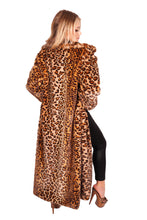 Load image into Gallery viewer, Faux Fur Leopard Long Coat
