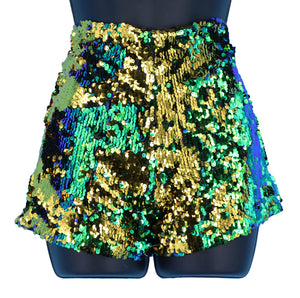 Reversible Sequin Shorts