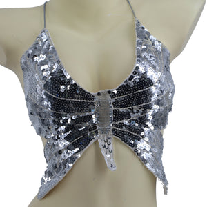 Butterfly Sequin Top