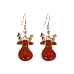 Reindeer Fishhook Earrings