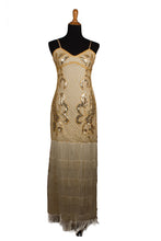 Load image into Gallery viewer, Gold Flapper Dress with Long Fringes (&quot;Gilded&quot;)
