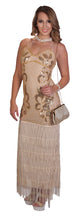 Load image into Gallery viewer, Gold Flapper Dress with Long Fringes (&quot;Gilded&quot;)
