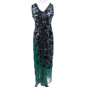 Peacock Flapper Dress