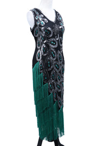 Peacock Flapper Dress