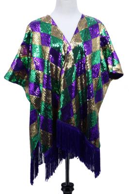 Mardi Gras Sequin Duster Jacket