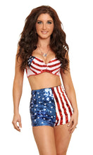 Load image into Gallery viewer, Stars and Stripes Sequin Shorts
