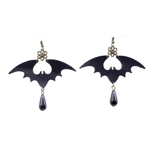 Dangling Bat Earrings