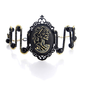 Skeleton Lady Cameo Bracelet