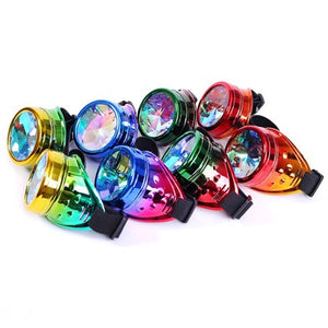 Steampunk Rave Kaleidoscope Goggles (Purple Gaze)