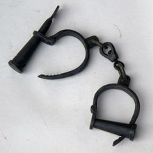 Load image into Gallery viewer, Hand Forged Medieval Replica Iron Dungeon Shackles
