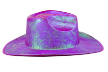 Load image into Gallery viewer, Holographic Space Cowboy Hat (Fuchsia)
