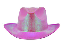 Load image into Gallery viewer, Holographic Space Cowboy Hat (Light Pink)
