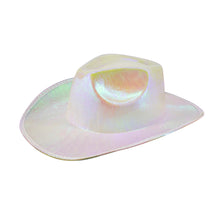 Load image into Gallery viewer, Holographic Space Cowboy Hat (Opal White)

