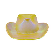 Load image into Gallery viewer, Holographic Space Cowboy Hat (Yellow)
