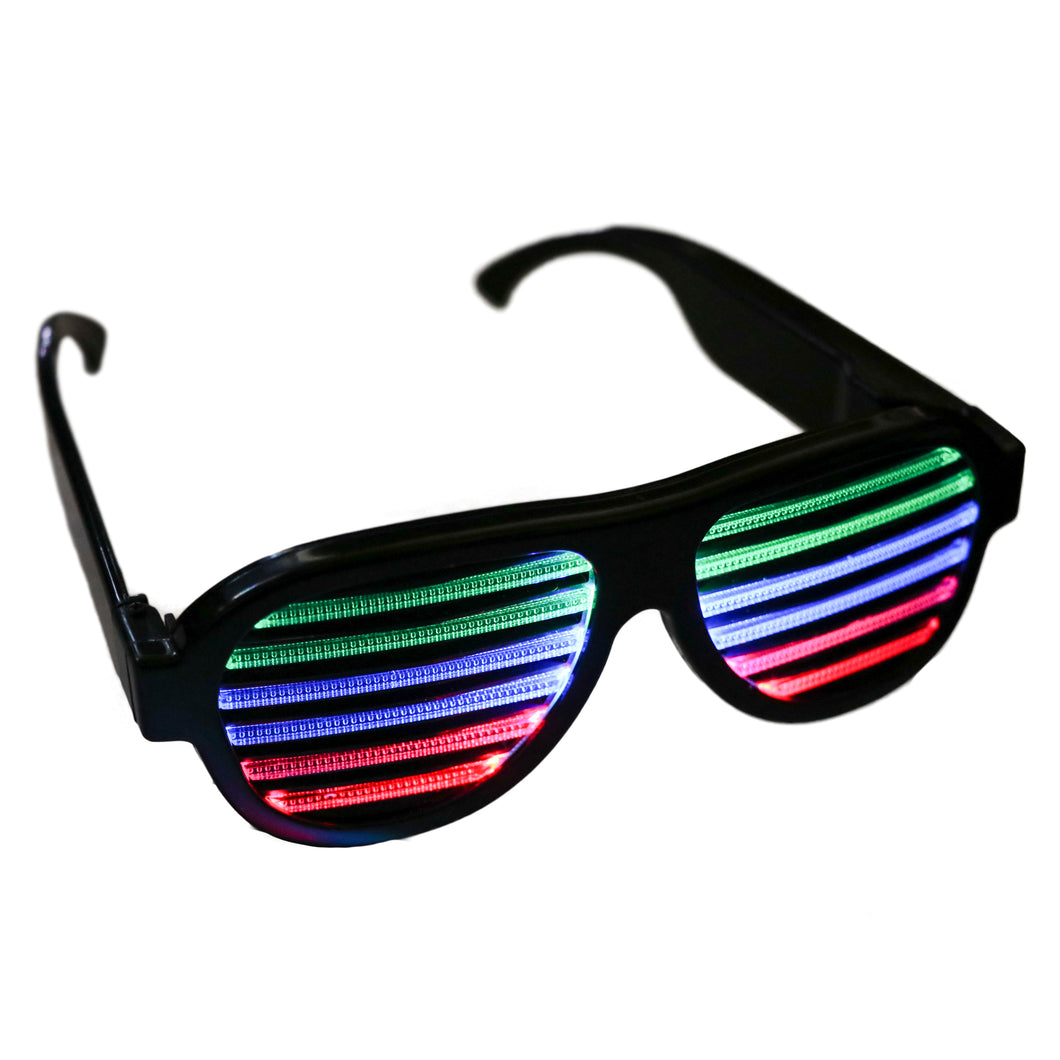 Sound-Sensitive Light-Up Shutter Shades