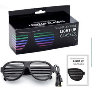 Sound-Sensitive Light-Up Shutter Shades